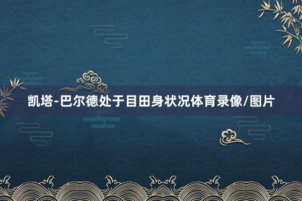 凯塔-巴尔德处于目田身状况体育录像/图片