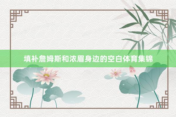 填补詹姆斯和浓眉身边的空白体育集锦