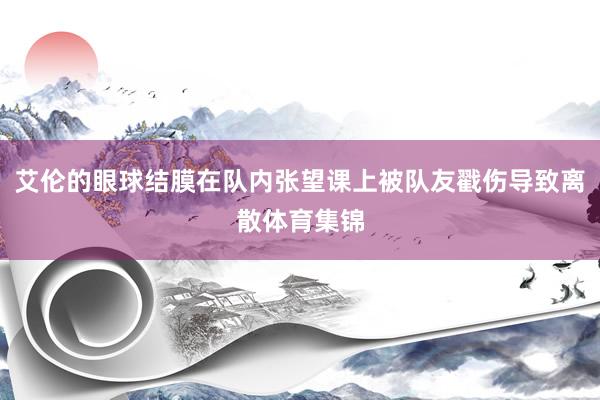 艾伦的眼球结膜在队内张望课上被队友戳伤导致离散体育集锦