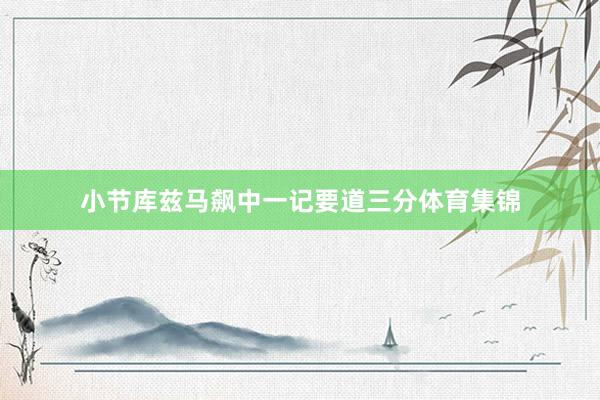 小节库兹马飙中一记要道三分体育集锦