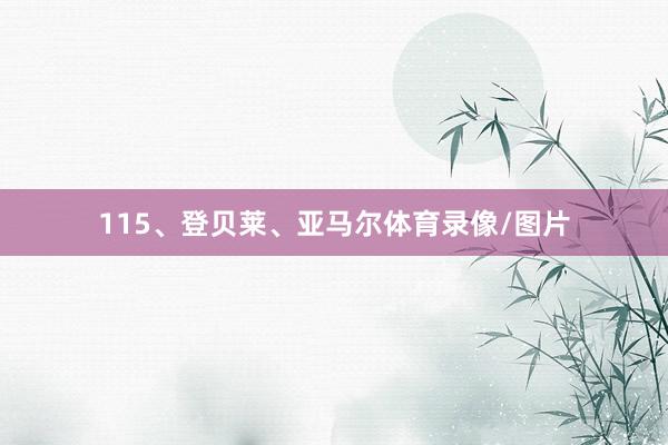 115、登贝莱、亚马尔体育录像/图片