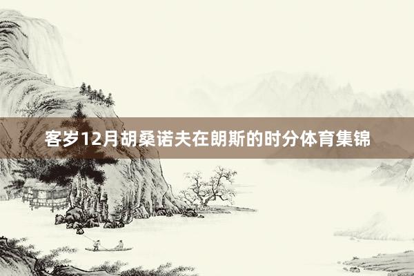 客岁12月胡桑诺夫在朗斯的时分体育集锦