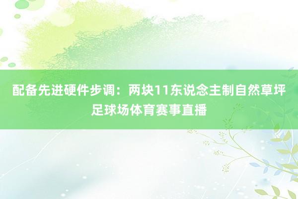 配备先进硬件步调：两块11东说念主制自然草坪足球场体育赛事直播