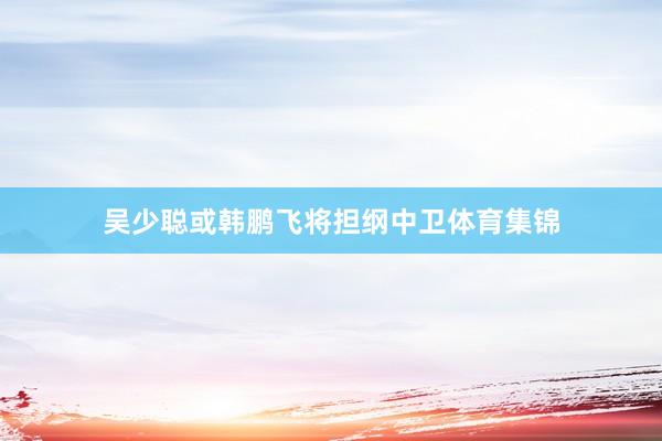 吴少聪或韩鹏飞将担纲中卫体育集锦