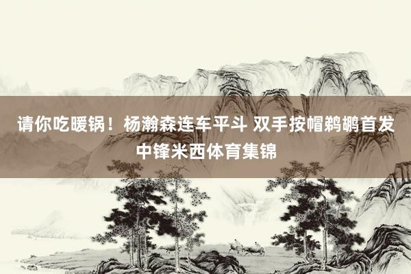 请你吃暖锅！杨瀚森连车平斗 双手按帽鹈鹕首发中锋米西体育集锦
