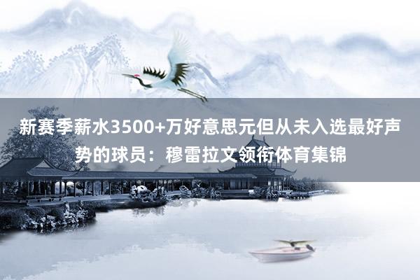 新赛季薪水3500+万好意思元但从未入选最好声势的球员：穆雷拉文领衔体育集锦