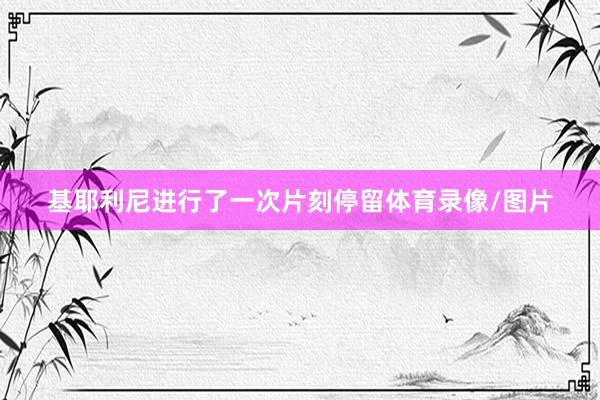 基耶利尼进行了一次片刻停留体育录像/图片