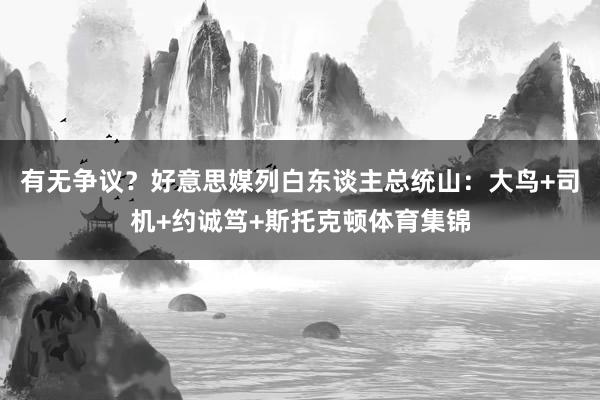 有无争议？好意思媒列白东谈主总统山：大鸟+司机+约诚笃+斯托克顿体育集锦