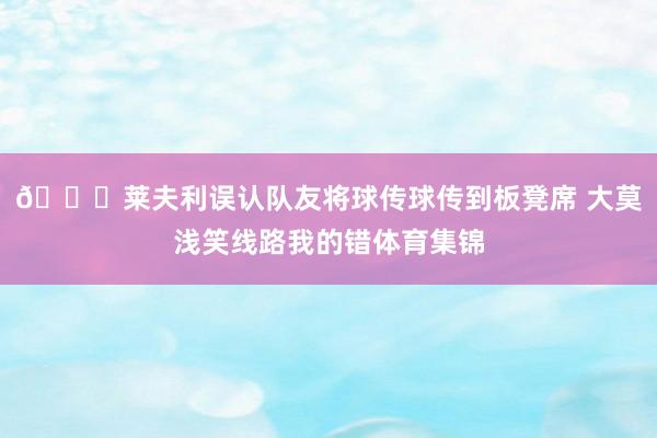 😅莱夫利误认队友将球传球传到板凳席 大莫浅笑线路我的错体育集锦