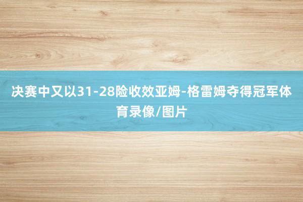 决赛中又以31-28险收效亚姆-格雷姆夺得冠军体育录像/图片