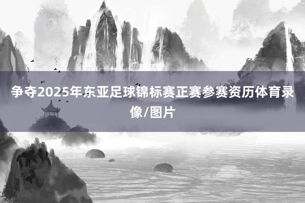 争夺2025年东亚足球锦标赛正赛参赛资历体育录像/图片