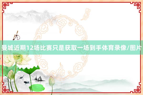 曼城近期12场比赛只是获取一场到手体育录像/图片