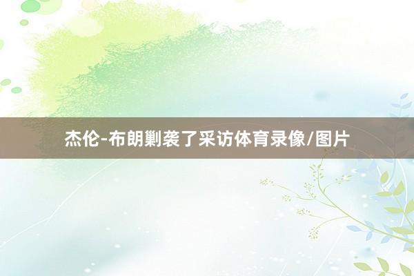杰伦-布朗剿袭了采访体育录像/图片