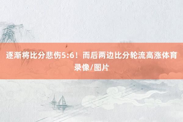 逐渐将比分悲伤5:6！而后两边比分轮流高涨体育录像/图片